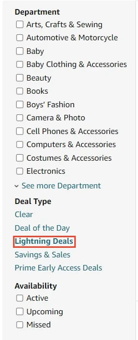 Amazon Lightning Deals