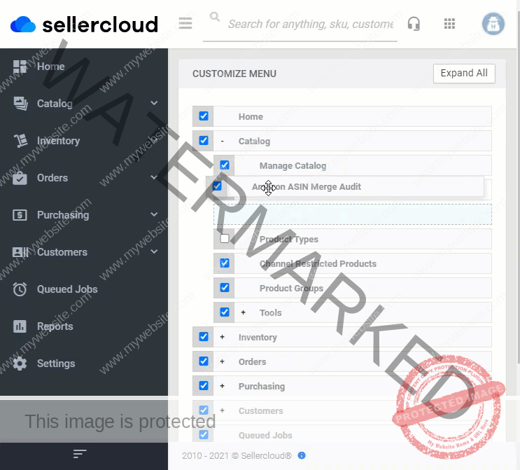 Seller Cloud Menu Management