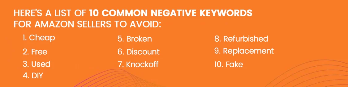 Common negative Keywords