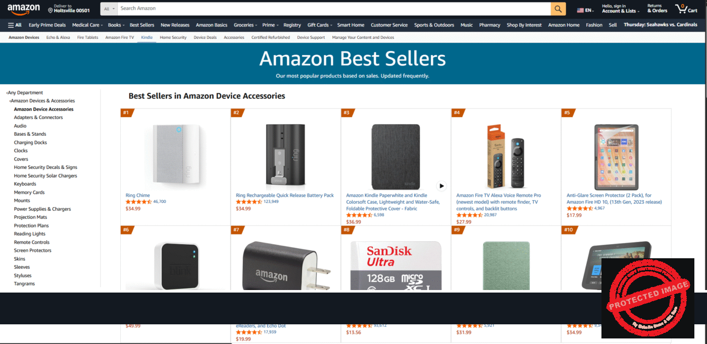 Image showing an optimized Amazon listing for Amazon Facebook ad