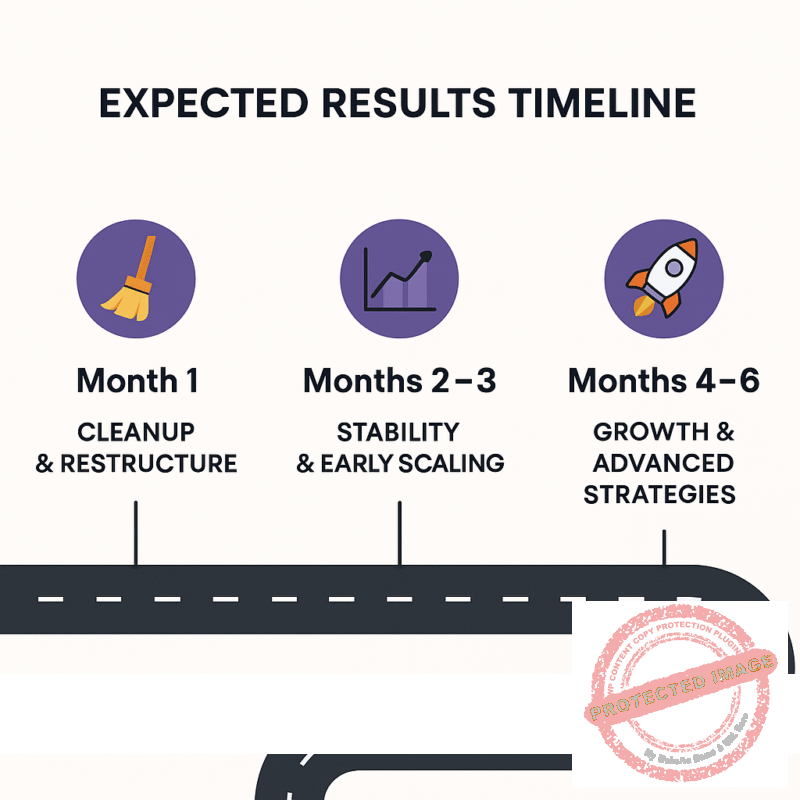 Image showing Expected Results Timeline of Best Amazon PPC Agency