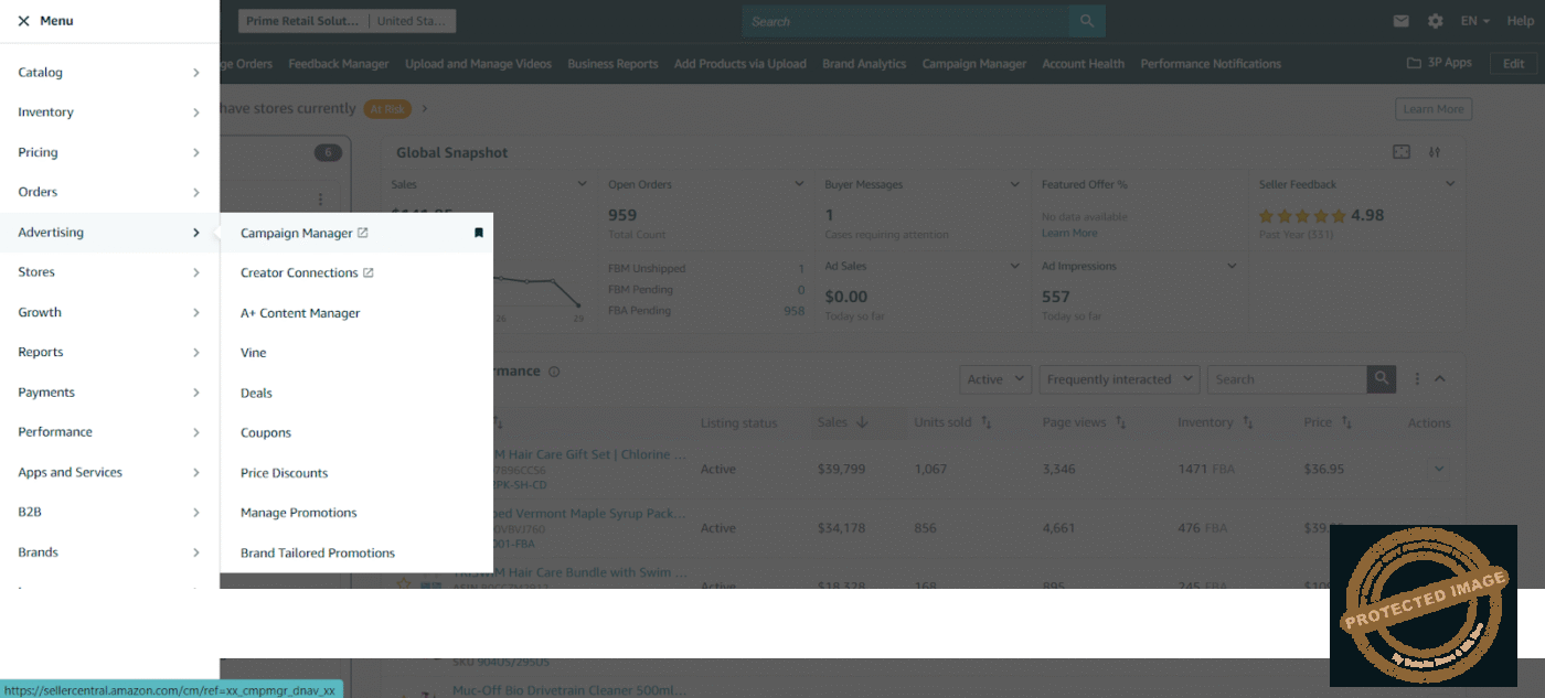 Image showing step 1 of Amazon PPC keyword research implementation