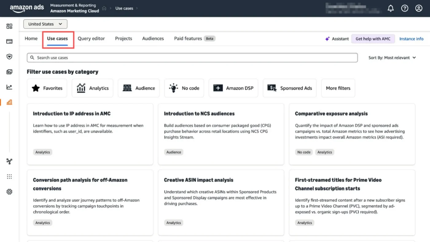 Image showing Amazon Marketing Cloud Use Cases