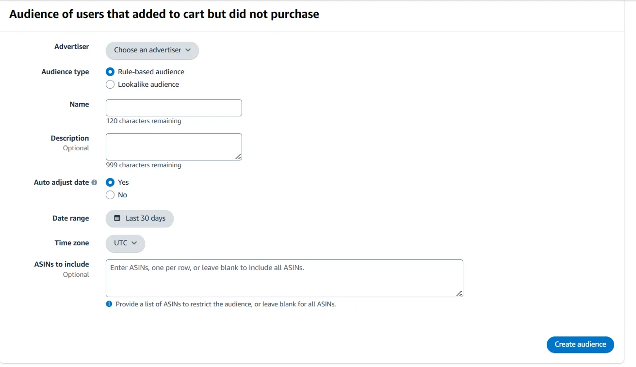 Image showing use case of Amazon AMC through which you can target cart abandoners