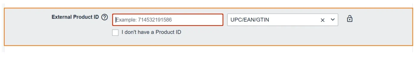 image showing how to edit the listing fields for GS1 compliance