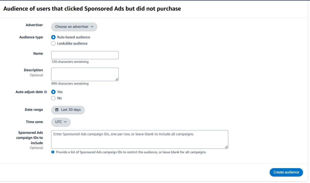 image showing one use case of Amazon Marketing through which you can build an audience based on shopping journey
