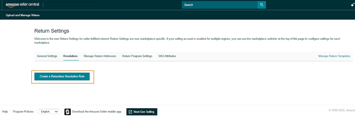 image showing step 2 of returnless refunds Amazon