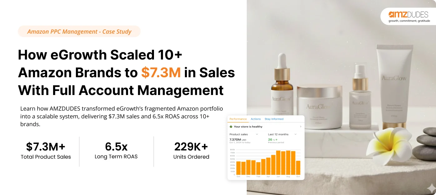 How eGrowth Scaled 10+ Amazon Brands to $7.3M in Sales With Full Account Management