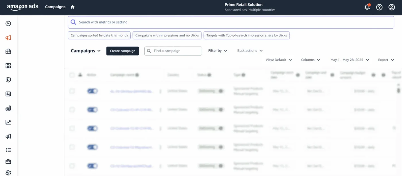 image showing how to setup sponsored product ads on amazon